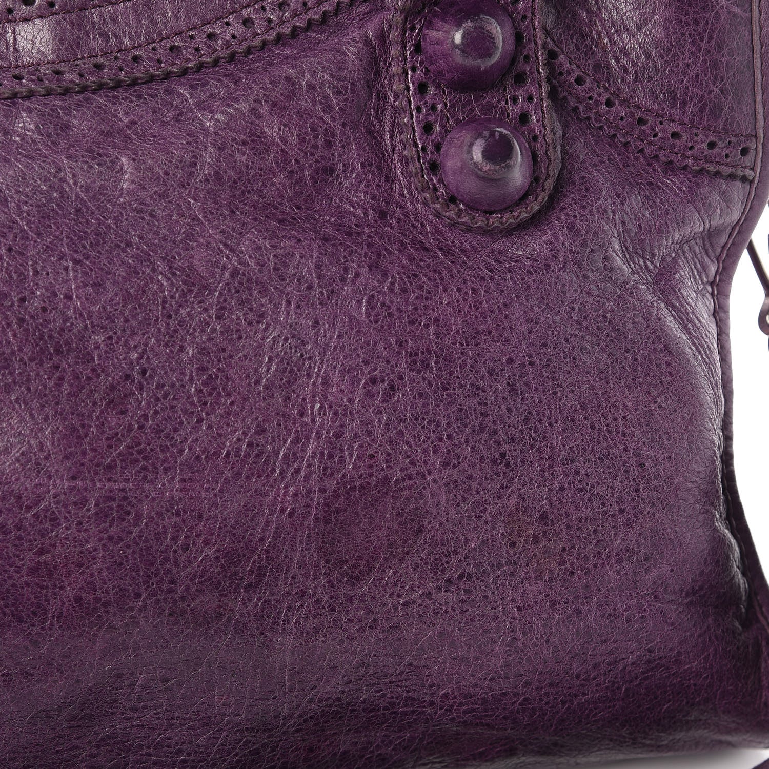 Balenciaga Agneau Giant Brogues Hardware City Raisin 24 of 24
