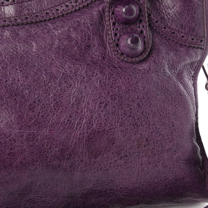 Balenciaga Agneau Giant Brogues Hardware City Raisin 24 of 24