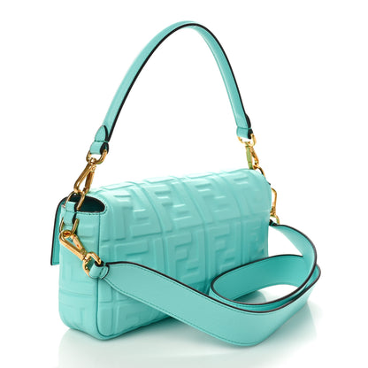 Fendi Nappa FF 1974 Embossed Baguette Tiffany 3 of 8