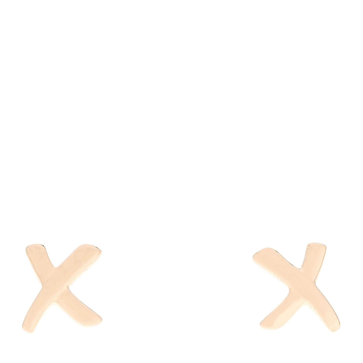 Tiffany 18K Rose Gold Mini Paloma's Graffiti X Earrings 1 of 5