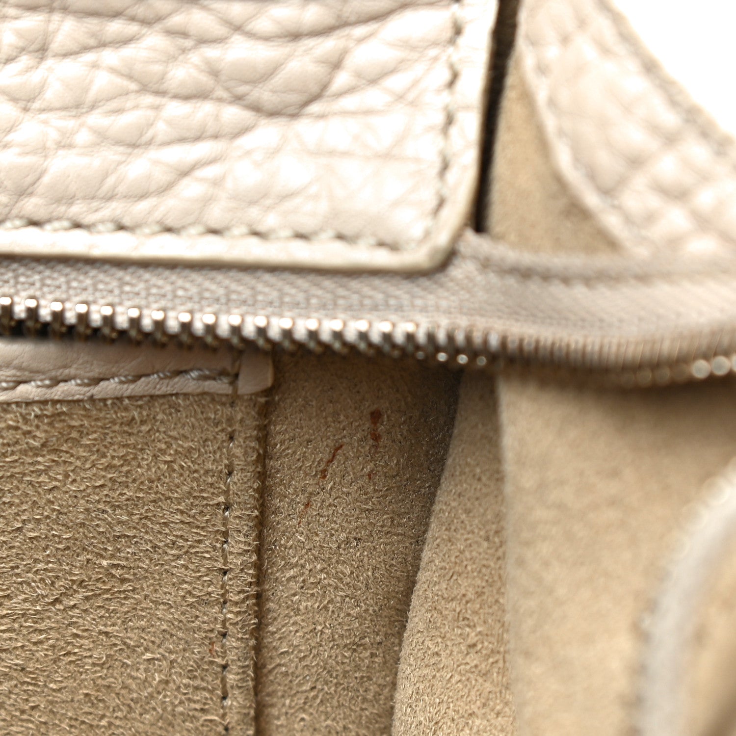 Celine Pebbled Calfskin Nano Luggage Dune 11 of 24