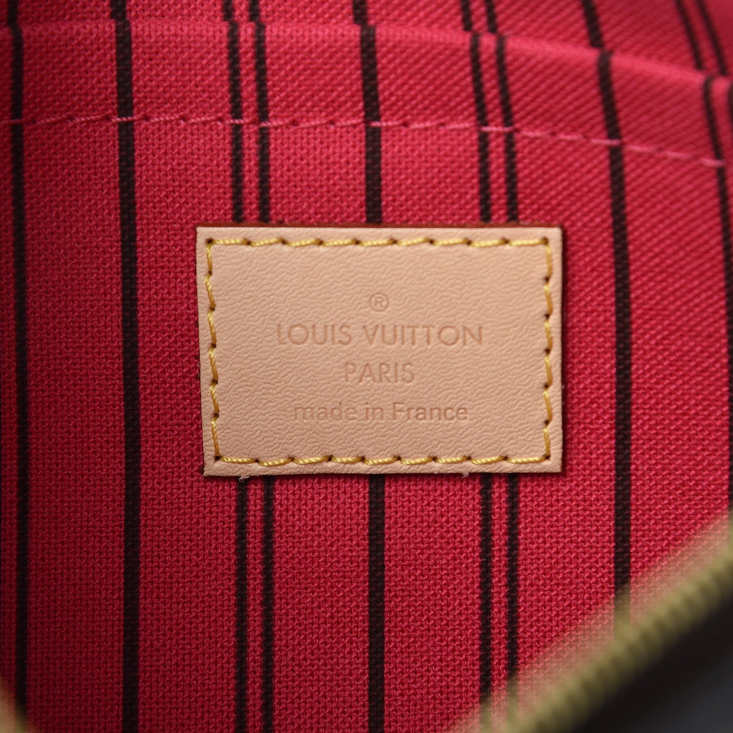 Louis Vuitton Monogram Neverfull MM GM Pochette Fuchsia 6 of 8
