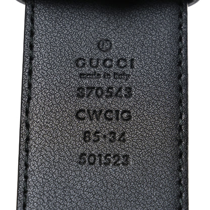 Gucci Calfskin Interlocking G 37mm Belt 85 34 Black 5 of 6