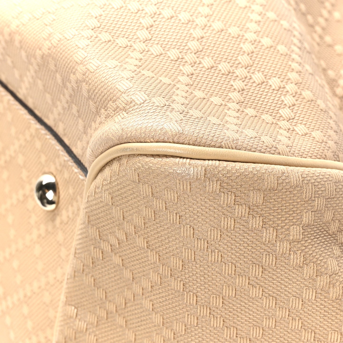 Diamante Medium Bamboo Buckle Tote Beige