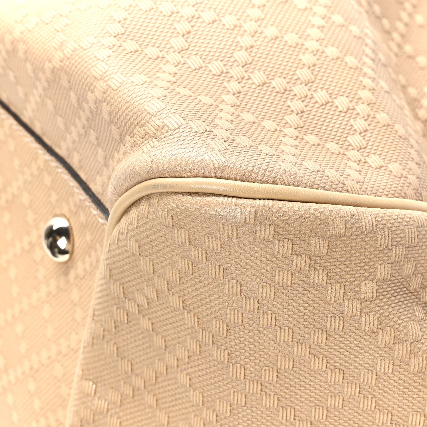 Gucci Diamante Medium Bamboo Buckle Tote Beige 12 of 12