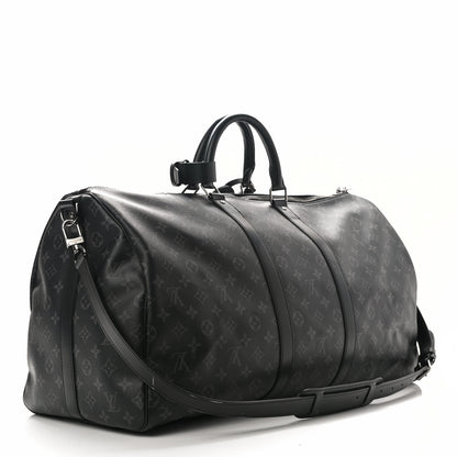 Louis Vuitton Monogram Eclipse Keepall Bandouliere 55 2 of 11