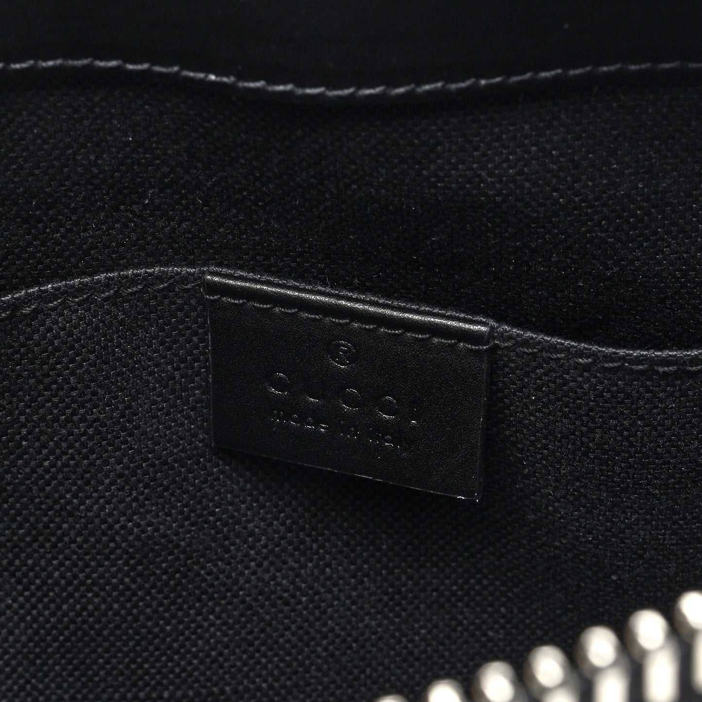 GG Supreme Monogram Web Small Flat Messenger Bag Black Grey