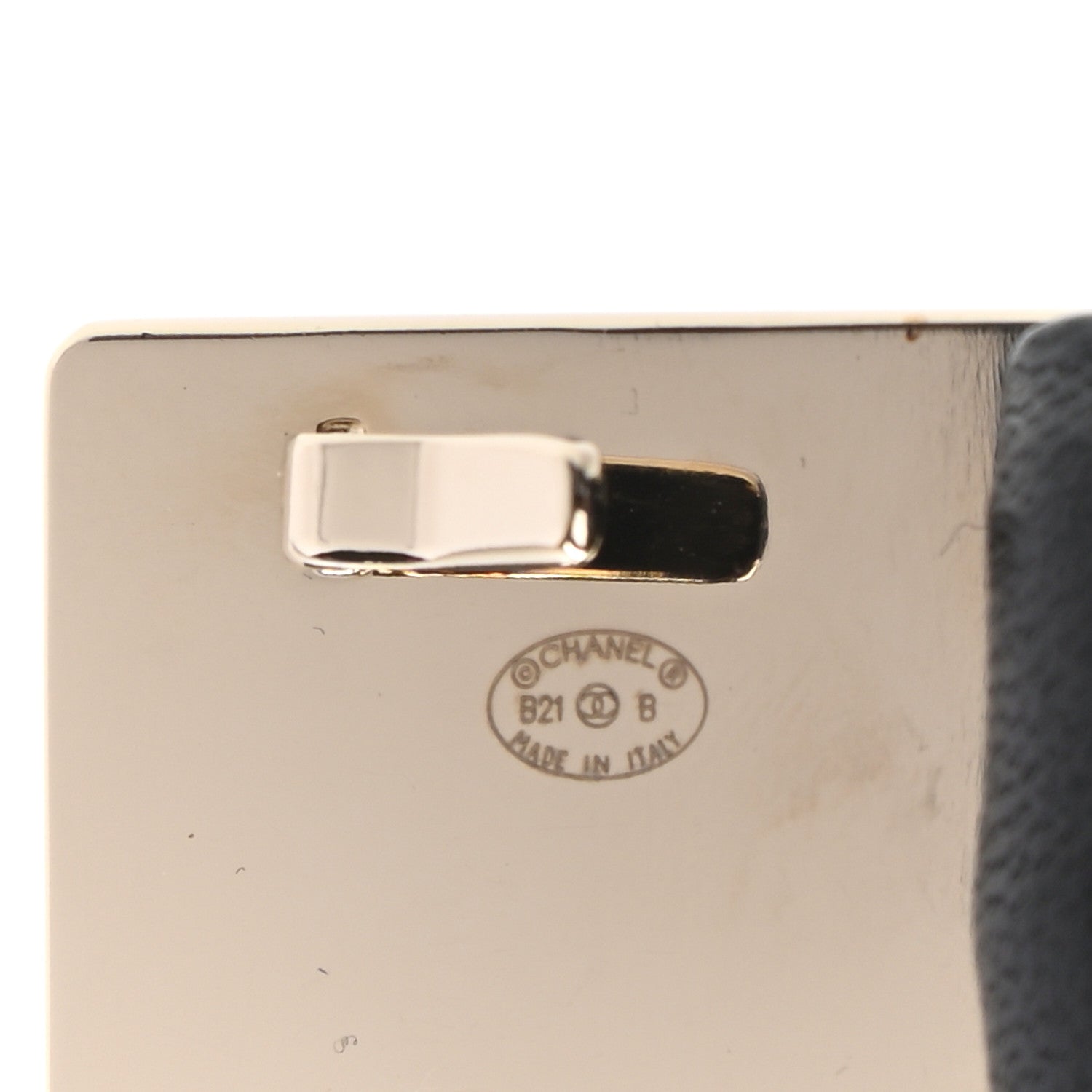 Chanel Lambskin CC Belt 80 32 Black 3 of 4
