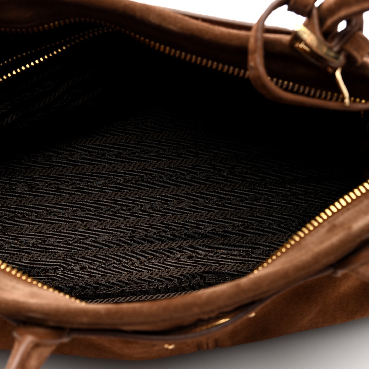 Suede Triangle Medium Bonnie Shoulder Bag Cacao