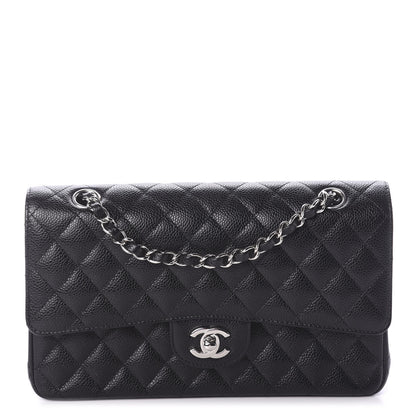 Chanel Caviar Quilted Medium Double Flap Black 1 of 9