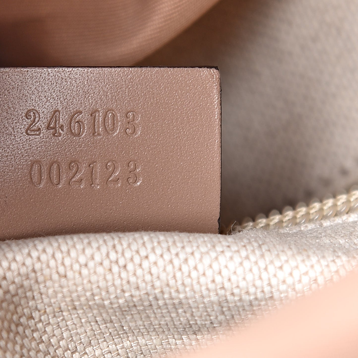 GG Supreme Monogram Medium Single Buckle Rucksack Backpack Beige