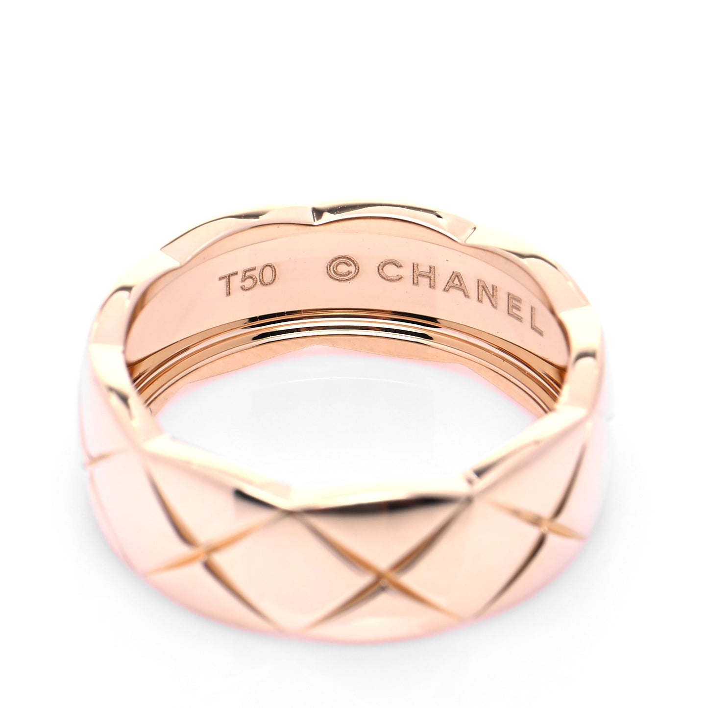 18K Beige Gold Small Coco Crush Ring 50 5.25