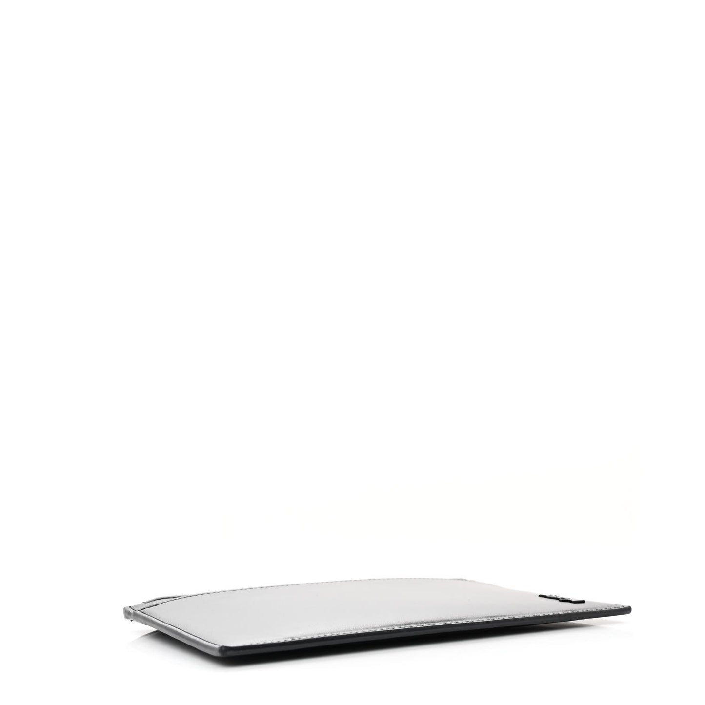 Smooth Calfskin Monochrome Monogram Bill Pouch Black