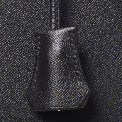 Hermes Madame Calfskin Birkin Sellier 25 Black 27 of 29