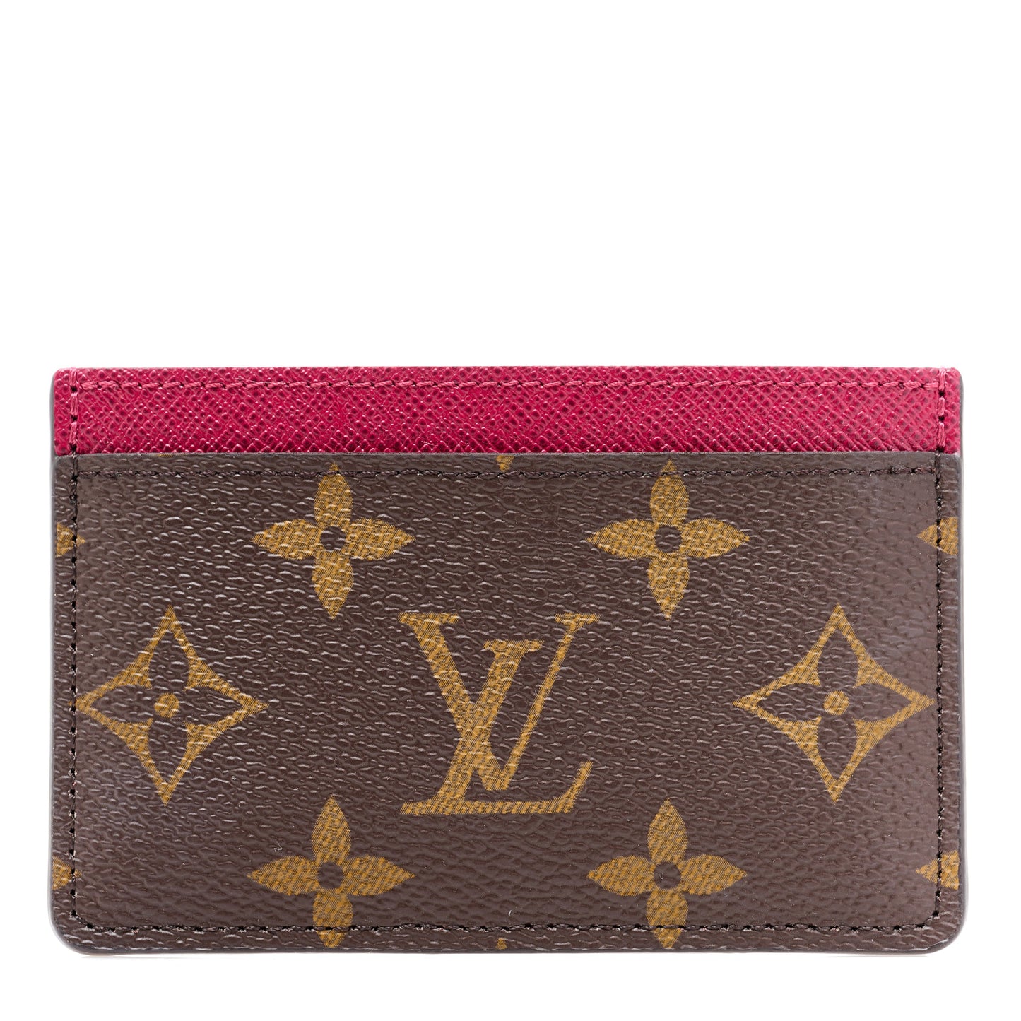 Monogram Card Holder Fuchsia