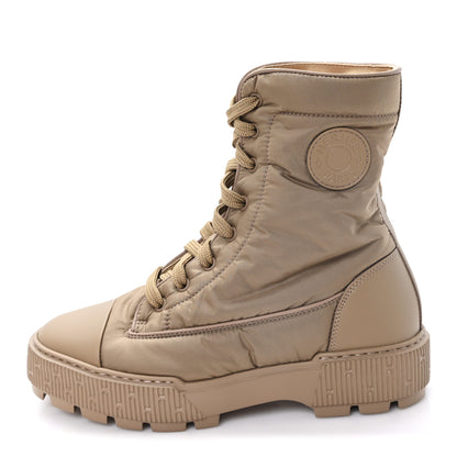 Hermes Calfskin Parachute Fresh Ankle Boots 37.5 Beige Sable 1 of 9
