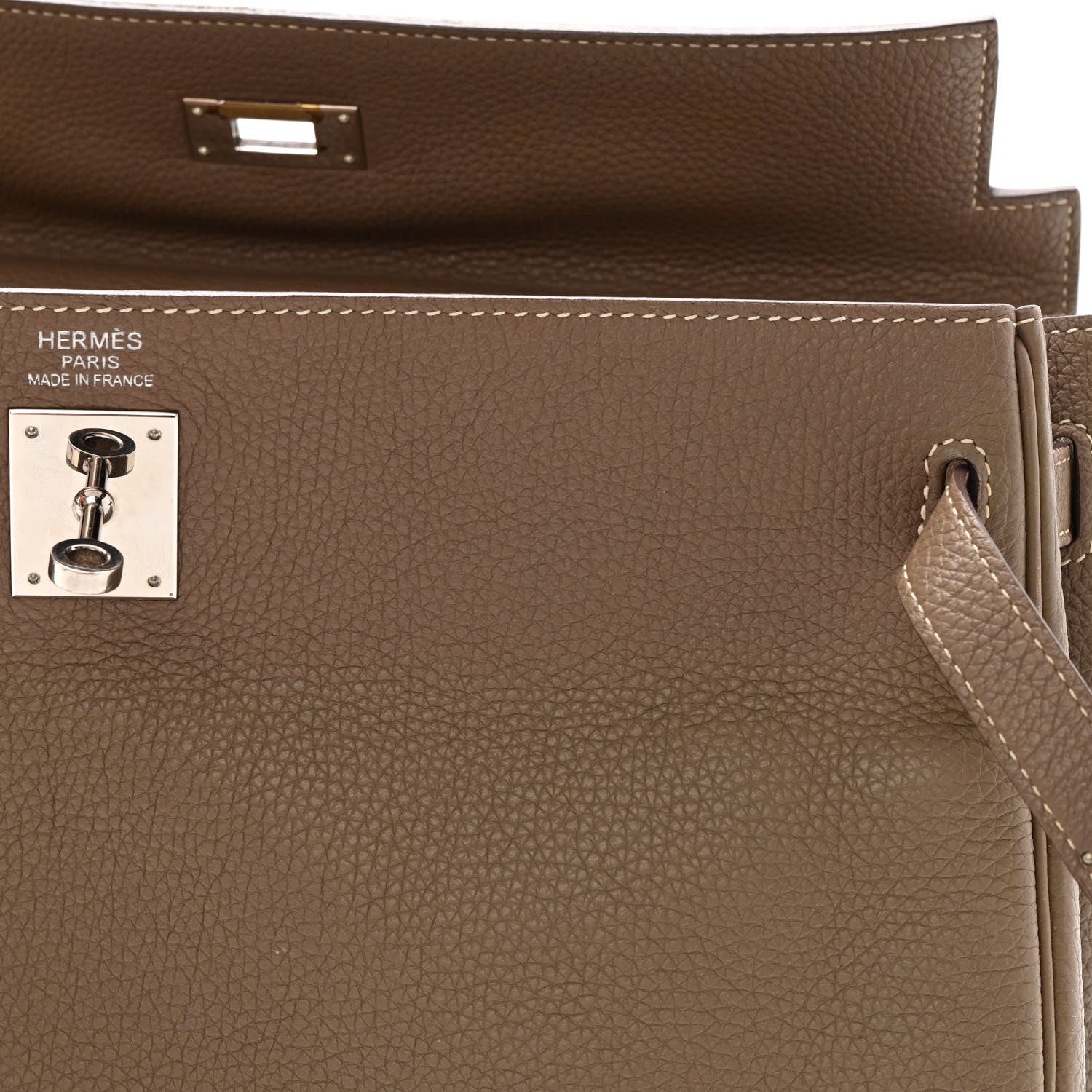 Hermes Togo Kelly Retourne 35 Etoupe 28 of 31