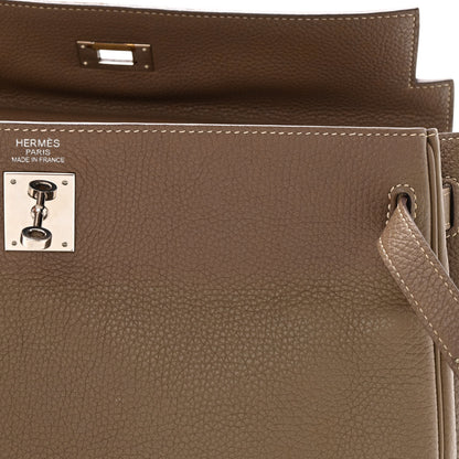 Hermes Togo Kelly Retourne 35 Etoupe 28 of 31