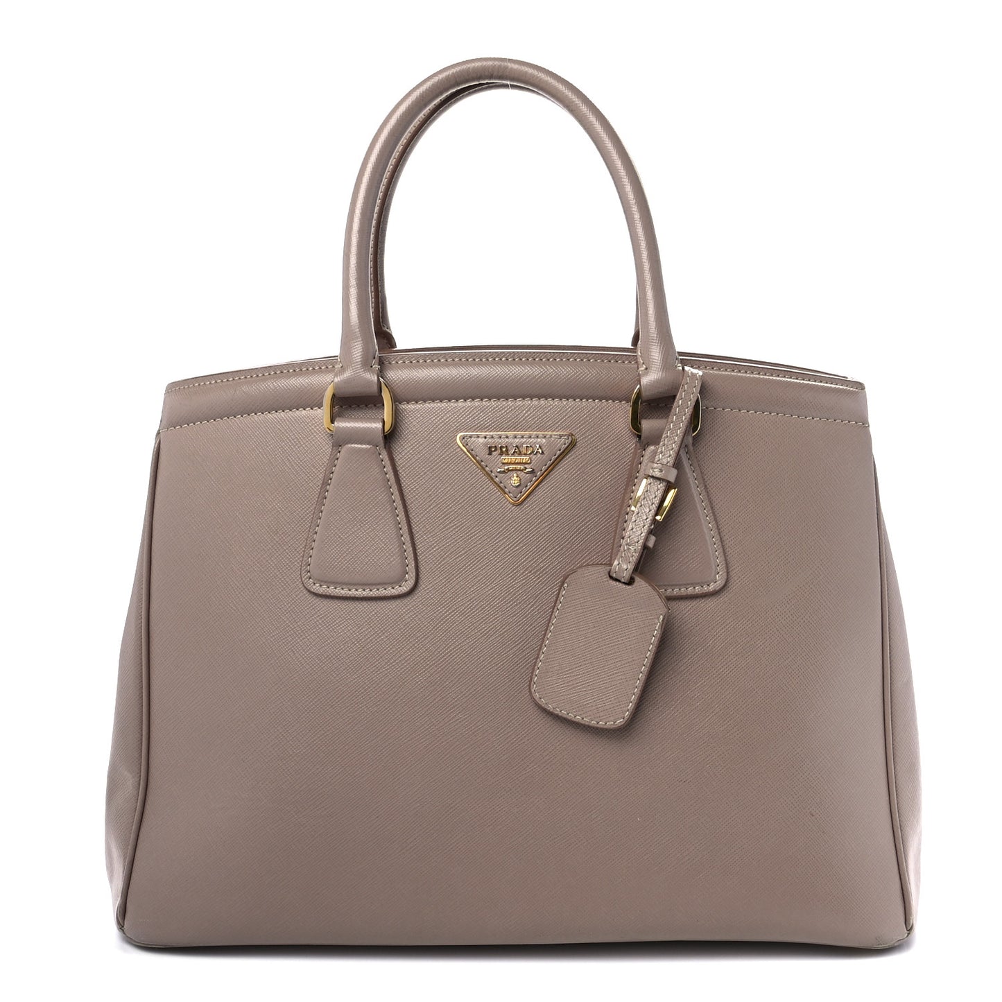 Saffiano Lux Medium Tote Cammeo