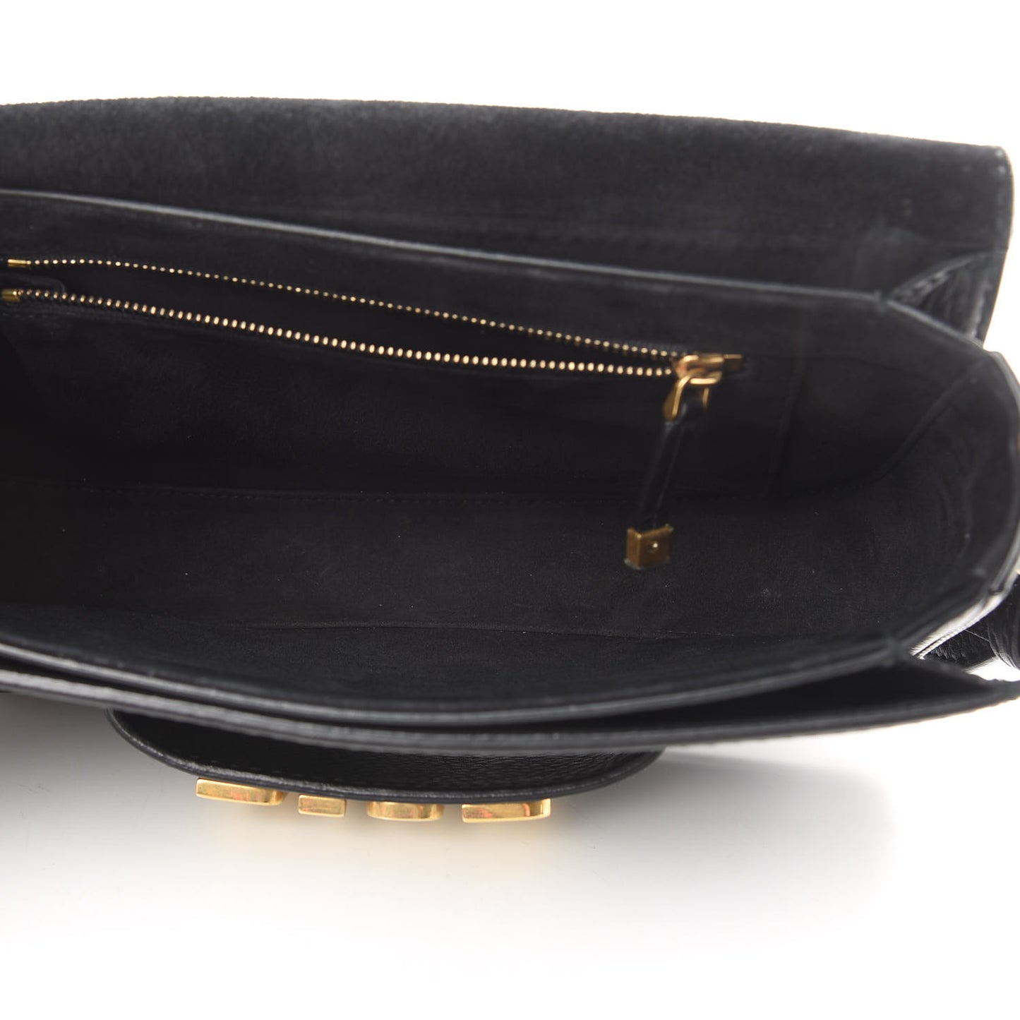 Grained Calfskin Dio(r)evolution Flap Bag Black
