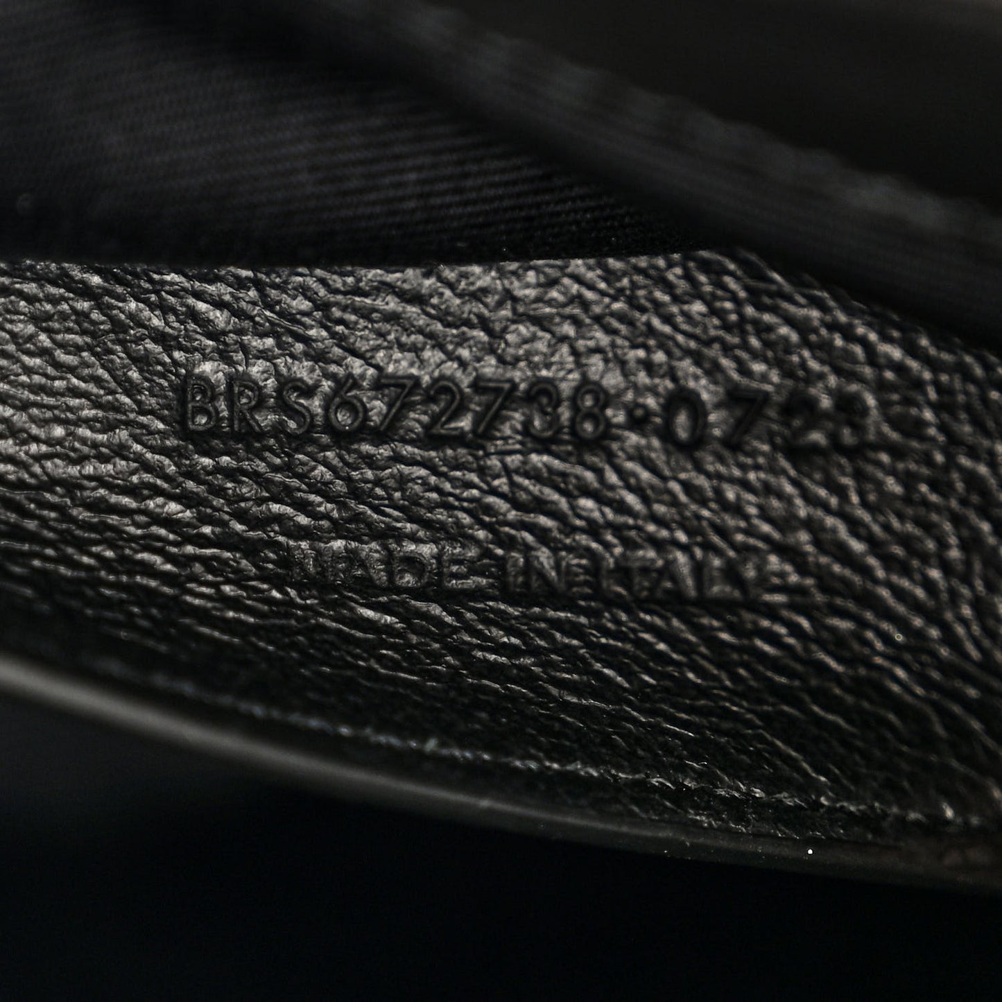 Lambskin Quilted Monogram Mini Nolita Black