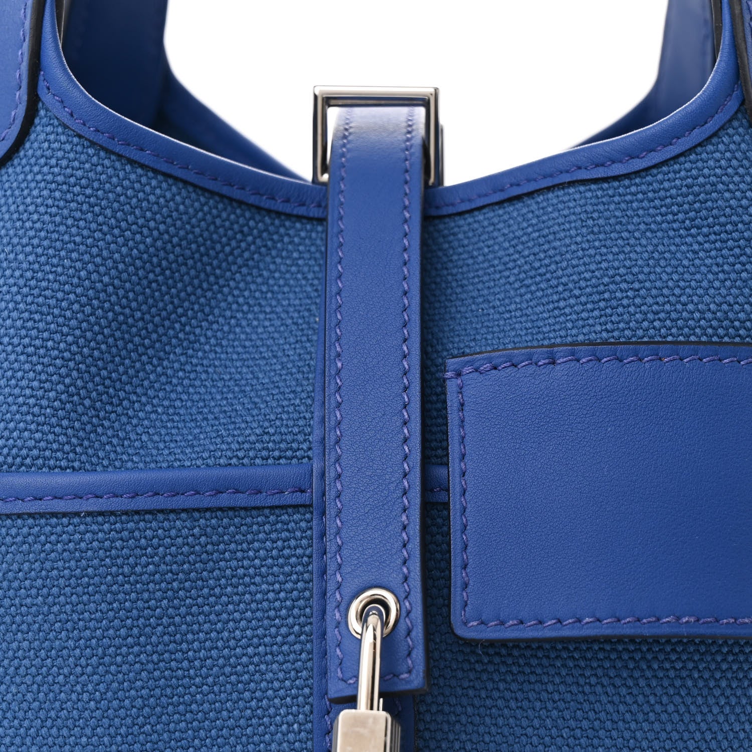 Hermes Toile Goeland Swift Cargo Picotin Lock 18 Bleu France 8 of 10
