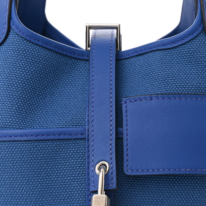 Hermes Toile Goeland Swift Cargo Picotin Lock 18 Bleu France 8 of 10