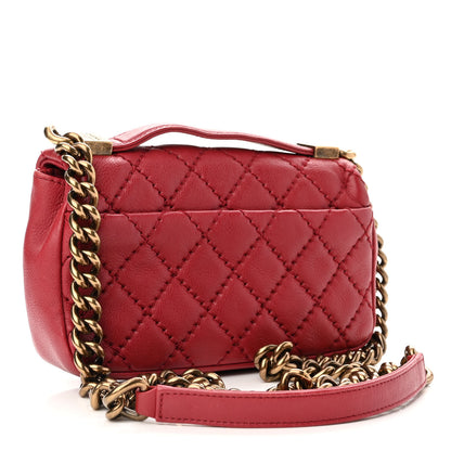 Chanel Calfskin Quilted Mini Urban Day Flap Red 3 of 13