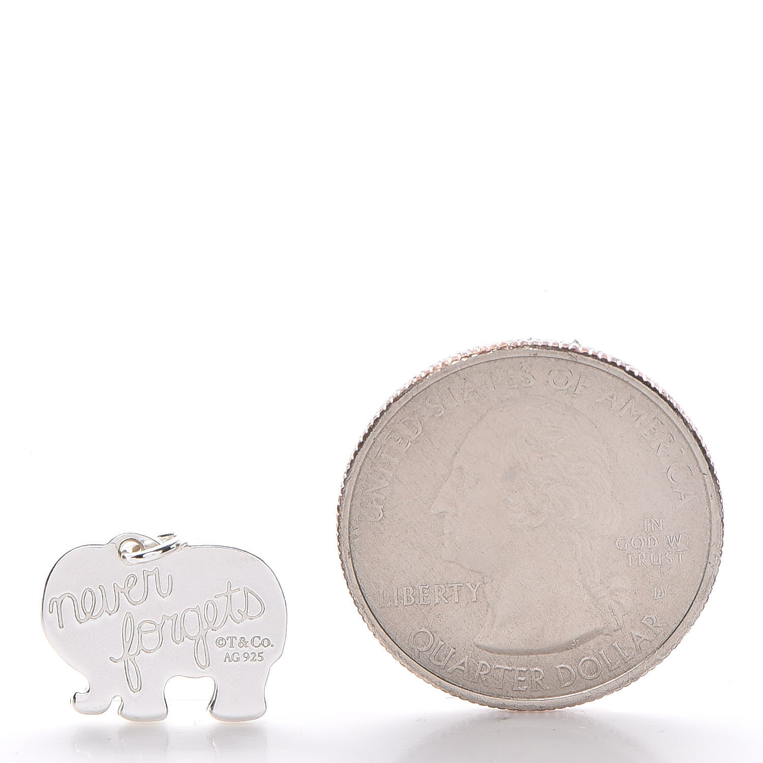 Tiffany Sterling Silver Elephant Charm 2 of 3