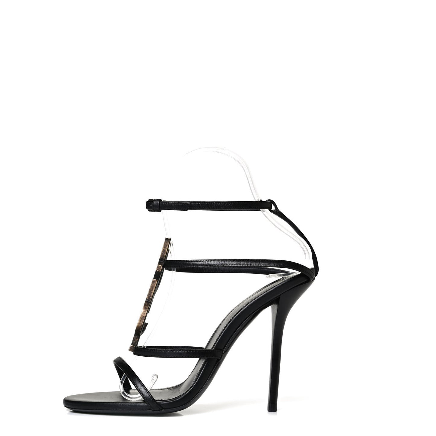 Calfskin Cassandra 110 Sandals 35.5 Black