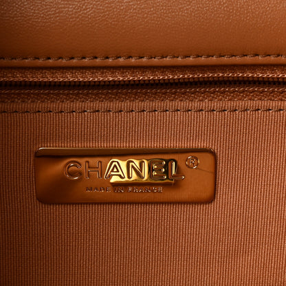 Chanel Lambskin Quilted Medium Chanel 19 Flap Brown 6 of 10