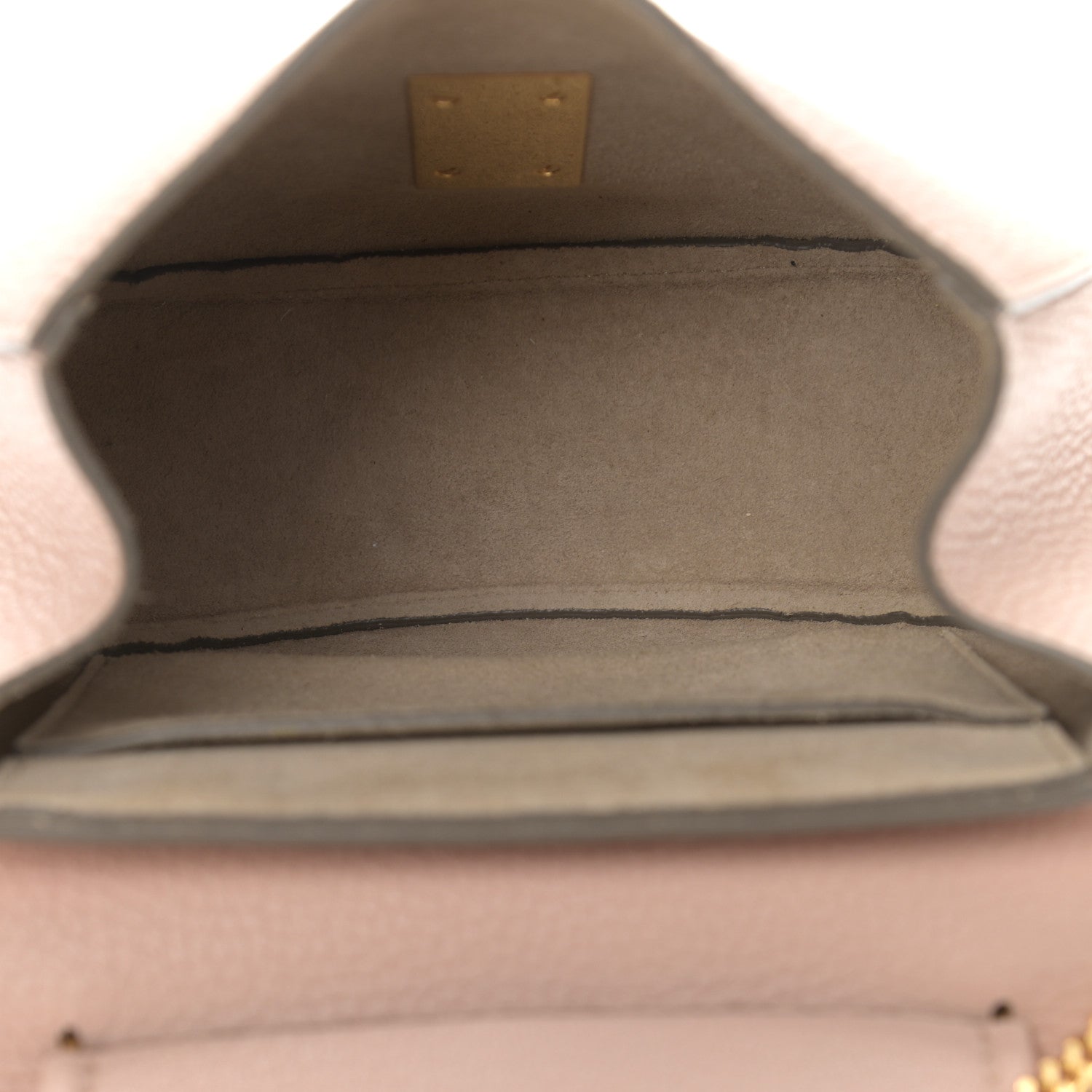Chloe Grained Lambskin Mini Drew Shoulder Bag Cement Pink 5 of 9