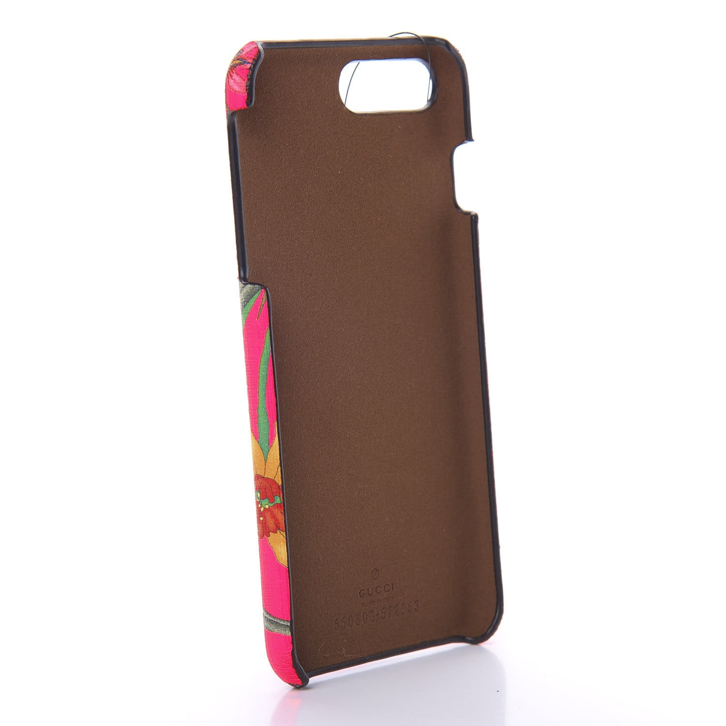 Supreme Floral Print iPhone 8 Plus Case Fluorescent Fuchsia