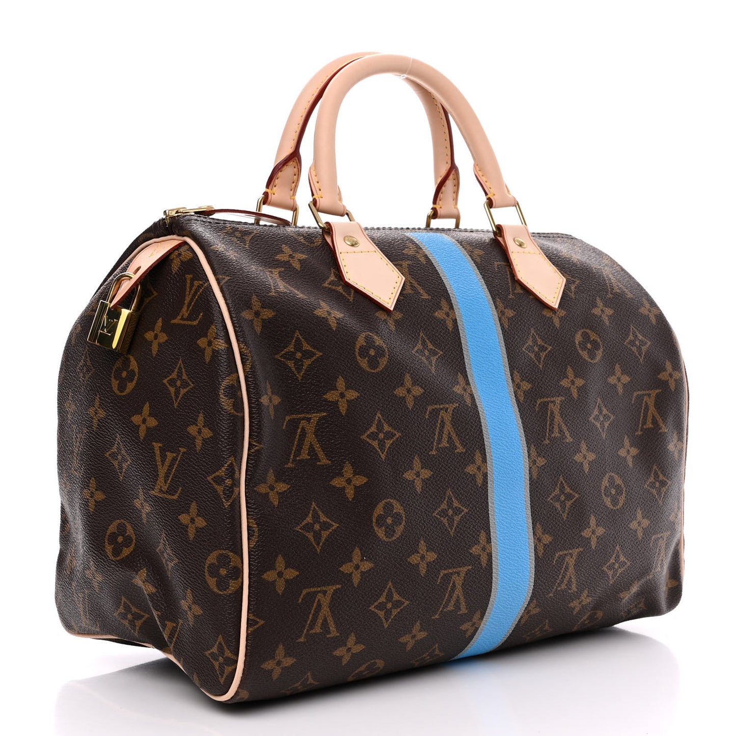 Monogram My LV Heritage Speedy Bandouliere 30 Blue Grey