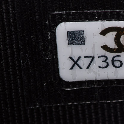 Chanel Lambskin Quilted Flap Card Holder Wallet Black 8 of 9