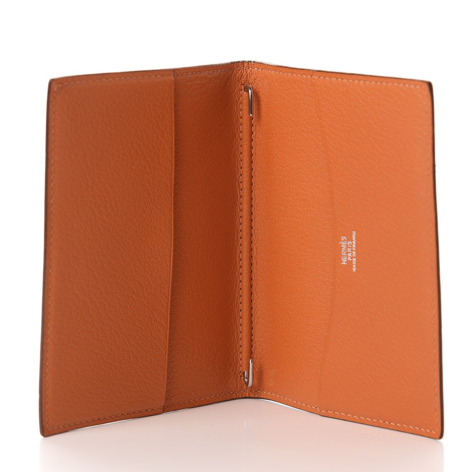 Hermes Chevre Mysore Globe Trotter Agenda Cover PM Orange 5 of 6