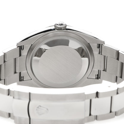 Rolex Stainless Steel 36mm Oyster Perpetual Datejust Watch Bright Blue 126200 4 of 5