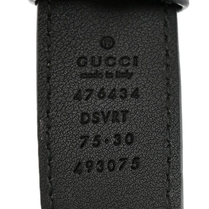 Gucci Calfskin Matelasse GG Marmont Belt Bag 75 30 Black 9 of 16