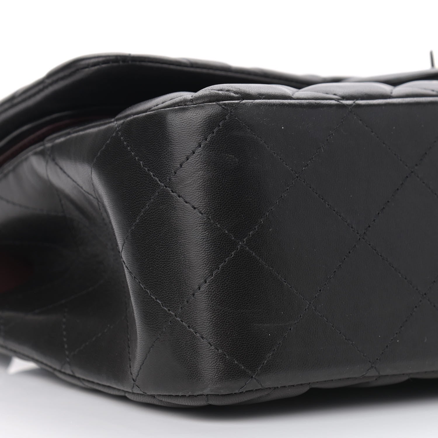 Chanel Lambskin Quilted Jumbo Double Flap Black 9 of 14