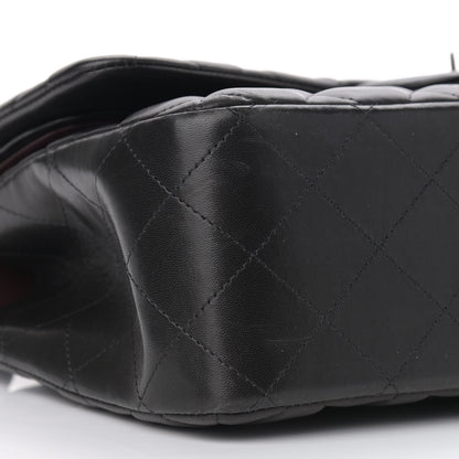 Chanel Lambskin Quilted Jumbo Double Flap Black 9 of 14