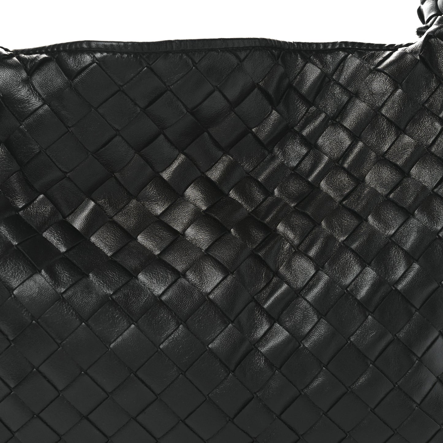 Calfskin Intrecciato Small Hop Black