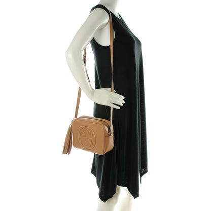 Gucci Pebbled Calfskin Small Soho Disco Bag Rose Beige 2 of 7