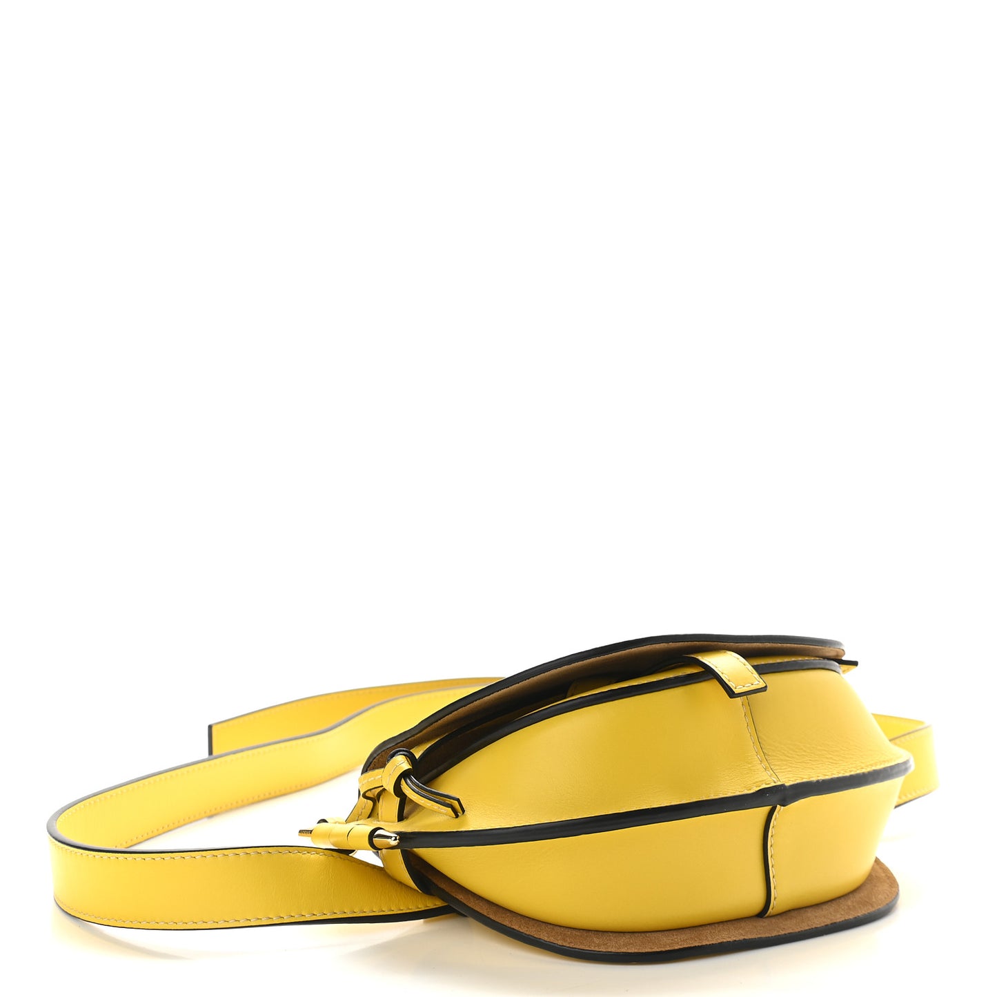 Calfskin Mini Gate Belt Bag Yellow