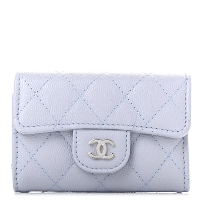 Chanel Caviar Quilted Classic 4 Key Holder Wallet Light Purple 1 of 8