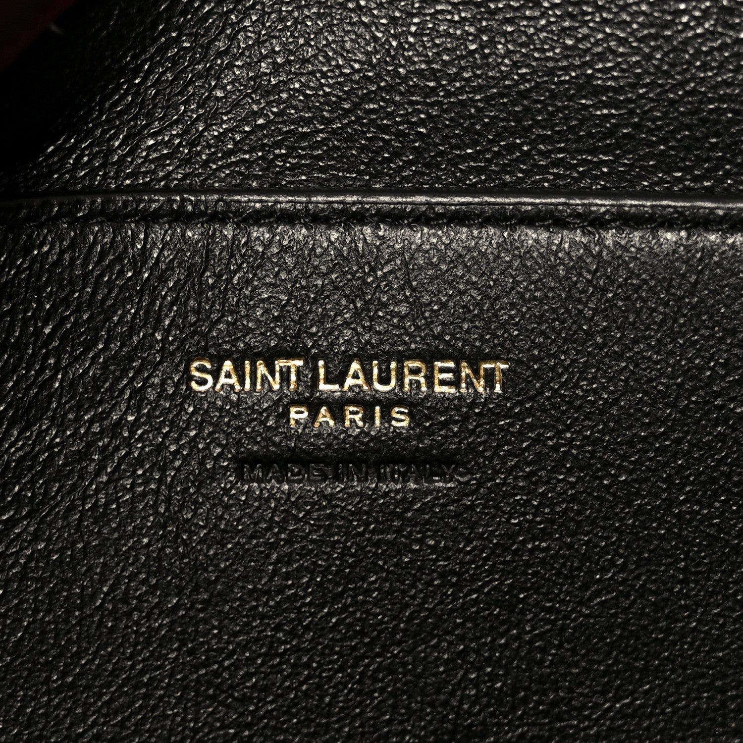 Saint Laurent Lambskin Large Cassandre Envelope Pouch Dark Ruby 6 of 8