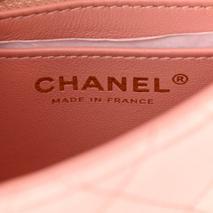 Chanel Velvet Enamel Mini Flap Light Pink 6 of 11