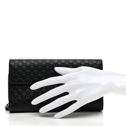 Gucci Soft Microguccissima Continental Zip Wallet Black 2 of 13