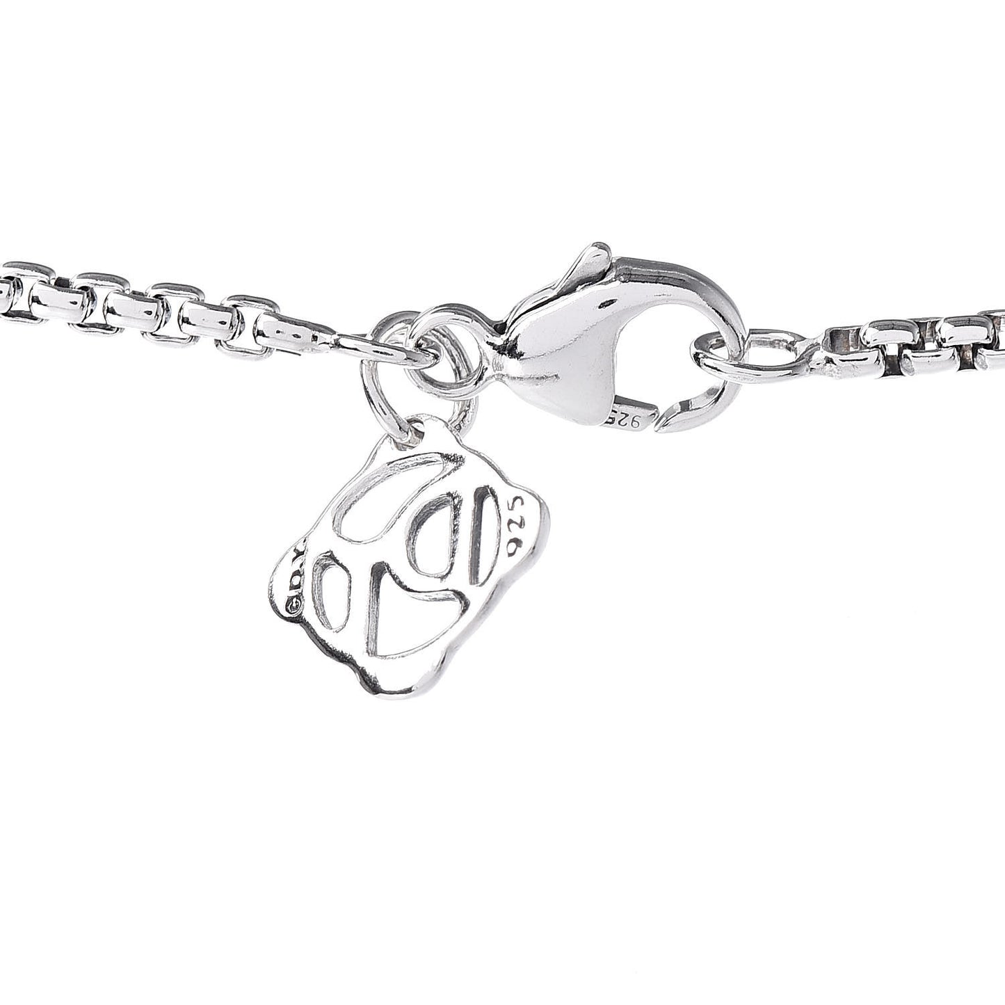 Sterling Silver Diamond Cable Classics Cross Necklace