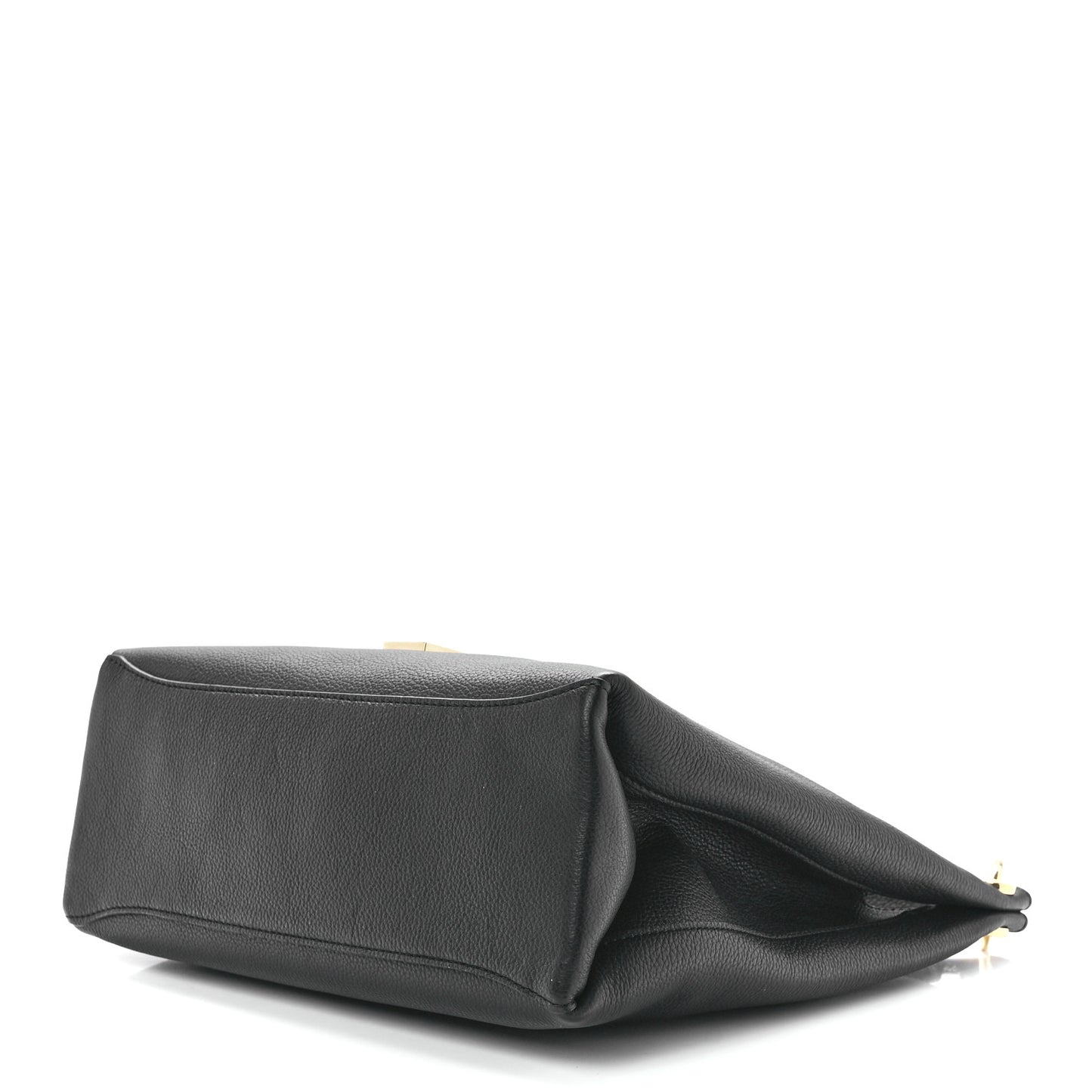 Goat Printed Calfskin Small Freya Hobo Black