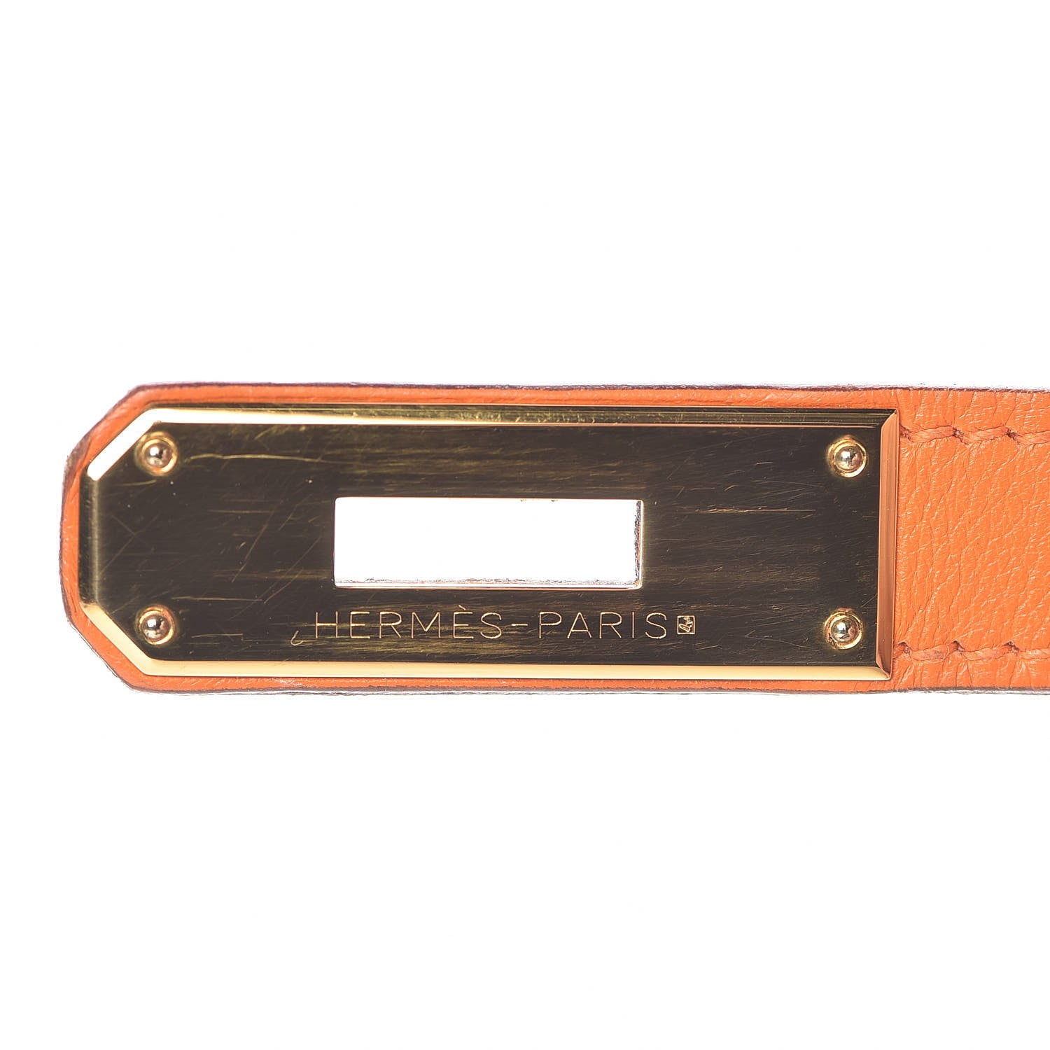 Hermes Swift Horseshoe Birkin 35 Orange 17 of 40
